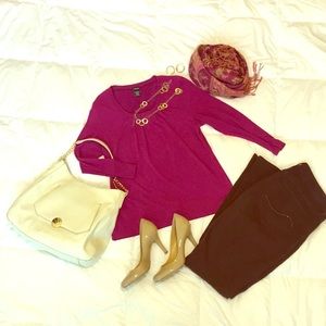 Rafaella scoop neck top